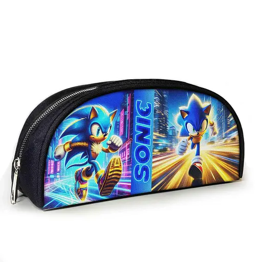 Пенал шкільний з принтом Супер Сонік 23х10х8 см дитячий для дівчинки, хлопчика (3922)