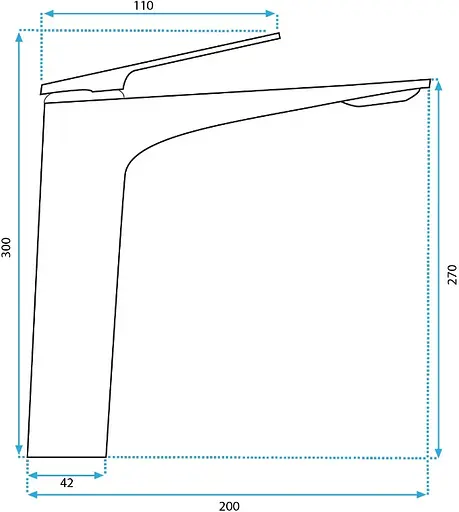 Змішувач для умивальника Rea Avalon brushed gold високий REA-B2705 Золотий - фото 2