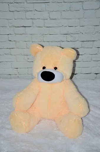 Великий ведмедик Alina Бублик 140 см персиковий - фото 3