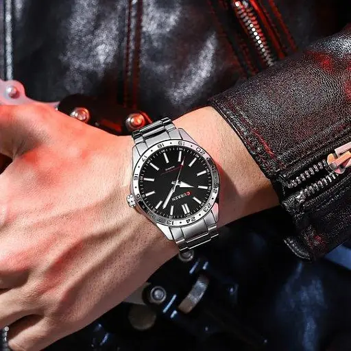 Чоловічий наручний класичний годинник Curren Hector (Сріблястий) - фото 4