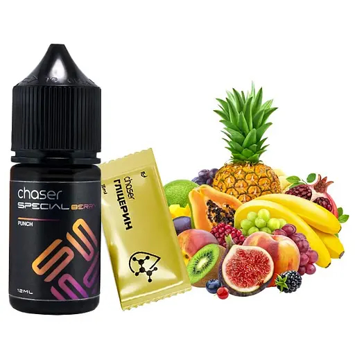 Набор компонентов для самозамеса солевой заправки CHASER Special Berry 30 мл PUNCH Фруктово Ягодный Микс, 0-50 мг (18051)