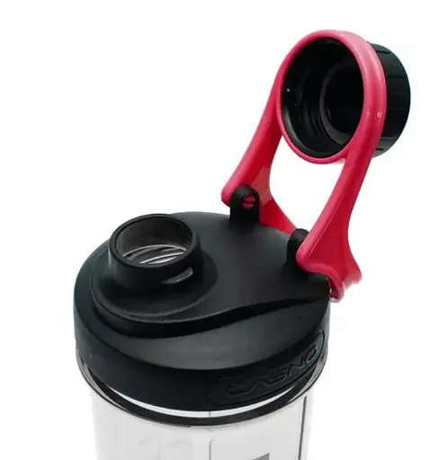 Шейкер спортивний з контейнером Casno 600 мл KXN-1199 з вінчиком Сірий/Червоний (KXN-1199_Grey/Red) - фото 5