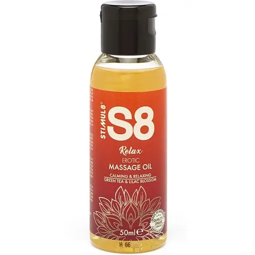 Масажна олія S8 Massage Oil Green Tea Lilac Blossom 50 мл