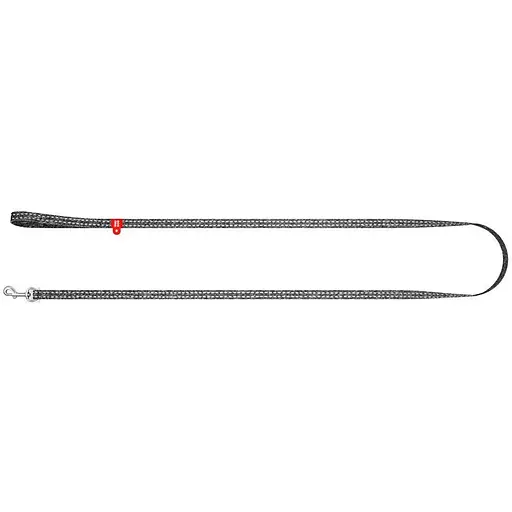 Повідець для котів та дрібних порід собак Waudog Re-cotton з відновленої бавовни світловідбиваючий, XS сірий - фото 2