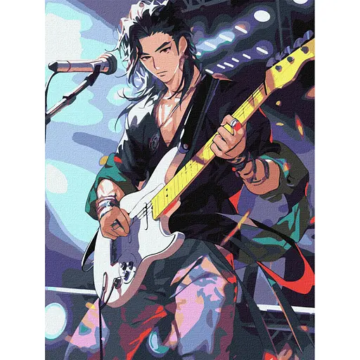 Картина по номерам "Талантливый музыкант" KHO8381 30x40 см