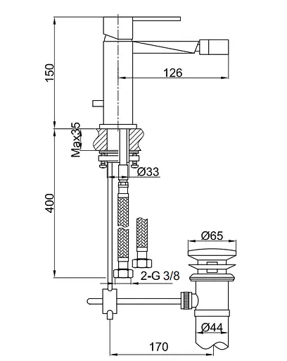 Змішувач для біде Kohlman Excelent хром QB130H Хром - фото 5