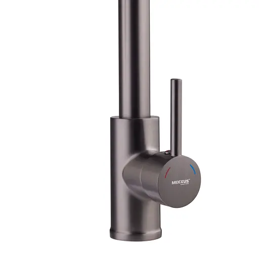 Змішувач для кухні з виливом пружина Mixxus Premium Spring 017 graphite MI6952 Графіт - фото 3