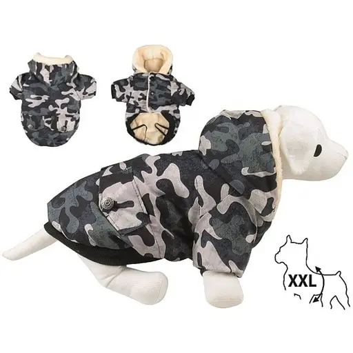 Куртка TatraPet с капюшоном зимняя на плюше CAMOUFLAGE 35 см размер L