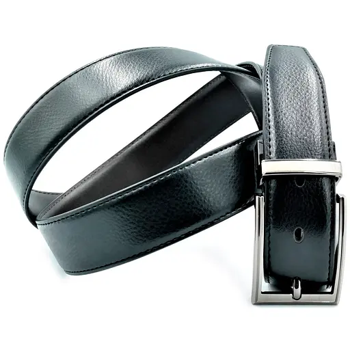 Ремінь шкіряний Weatro чоловічий двосторонній 110-125х3,5 см acs0014098 - фото 1