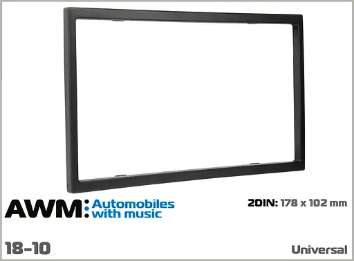 Рамка декоративная универсальная 2 DIN AWM 18-10 - фото 5