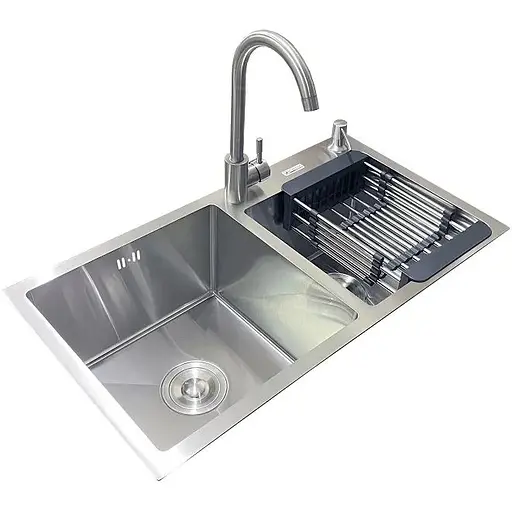 Комплект мийка + змішувач Romzha Arta U-730SDN (A) - фото 3