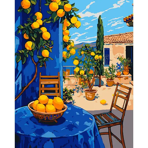 Картина за номерами Santi Лимонний дворик 40 x 50 см (955754)