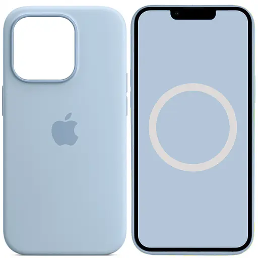 Чехол Silicone case AAA with Magsafe and Animation для Apple iPhone 14 Pro Max 6.7 Голубой/Sky