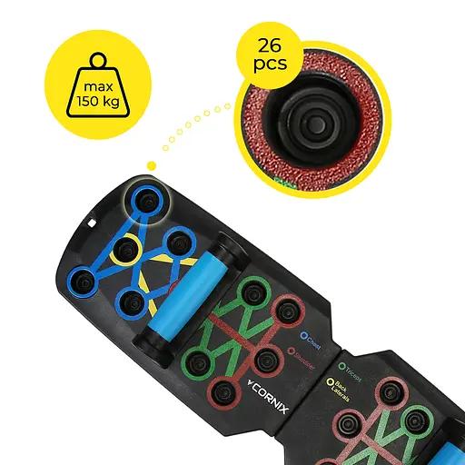 Упоры (доска) для отжиманий Cornix Push-Up Board складная, со сменным хватом XR-0453 - фото 6