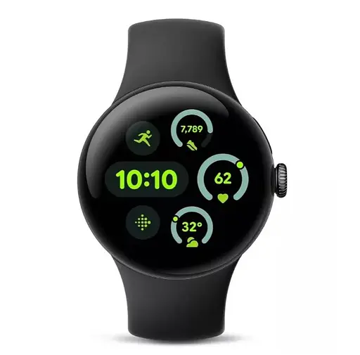 Смарт-годинник Google Pixel Watch 3 45 mm LTE Matte Black Aluminum Case/Obsidian Active Band - фото 2