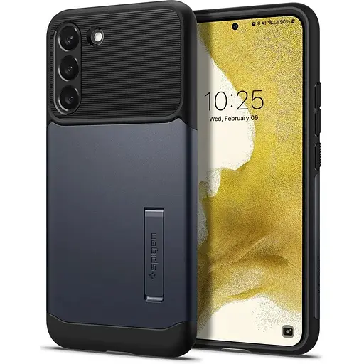 Оригінальний чохол із підставкою Spigen Slim Armor для Samsung Galaxy S22 Slate ACS04014 SM-S906 - фото 7