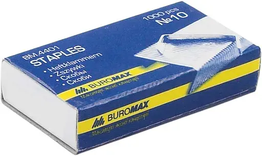 Скоби №10 Jobmax, 1000 шт., 10 упаковок