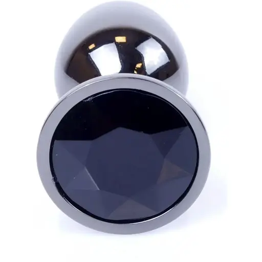 Анальна пробка Boss Of Toys Boss Series - Jewellery Dark Silver Plug Black S, BS6400029, Срібний / Чорний - фото 2