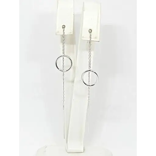 Срібні сережки-протяжки Dear. 3427С - фото 3