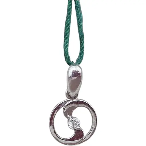 Золотая подвеска ЮЗ "Багет" с бриллиантом. S31032/1