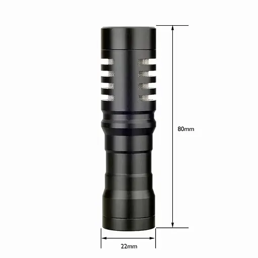 Направлен микрофон пушка для телефона, камеры фотоаппарата Savetek М100 кардиоидный с ветрозащитой. - фото 2