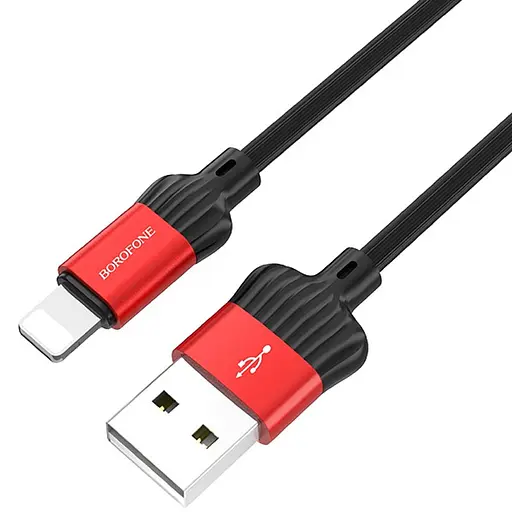 Дата кабель Borofone BX28 Dignity USB to Lightning (1m) Червоний - фото 3