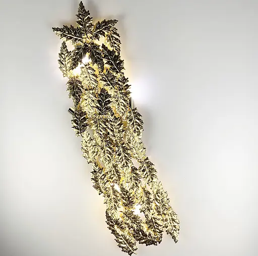 Видовжена модель бра у флористичних мотивах Line F колір корпусу сатин - фото 4