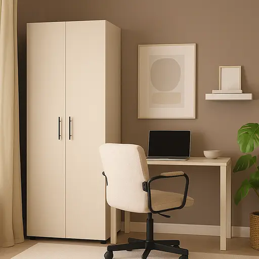 Шкаф гардеробный с трубой ОП-902 Orange-Line 700х550х1825 Кашемир - фото 2