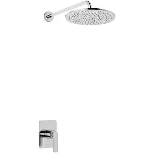 Душева система Kohlman Experience 25 chrome + BOX прихованого монтажу QW220ER25, Хром - фото 1