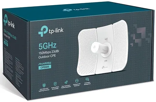 TP-Link Точка доступу N150 5ГГц 1xFE LAN, 23 дБі зовн. passive PoE - фото 3