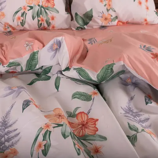 Комплект постільної білизни Viluta євро ранфорс 23227 100% бавовна - фото 5