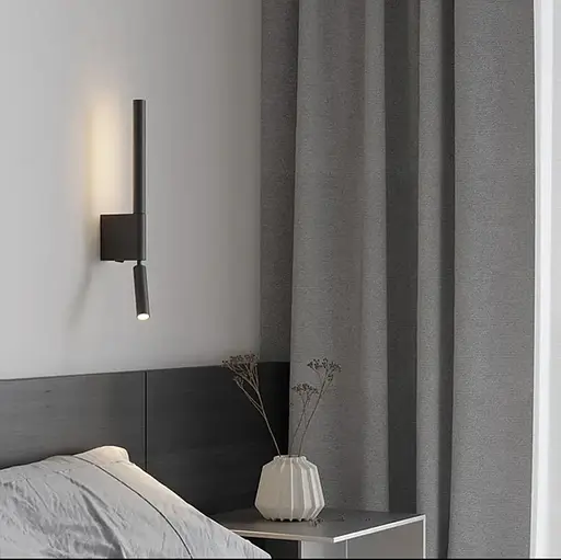 Бра Mantra Torch у чорному кольорі Line F WS 1G BK - фото 9