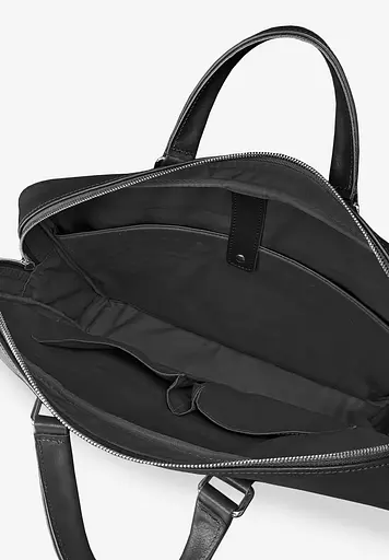 Шкіряна сумка для ноутбука Style чорна - фото 3