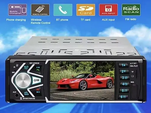 Автомагнитола MP5 4038 BT 1DIN с TFT-LCD экраном 4.1" - фото 5