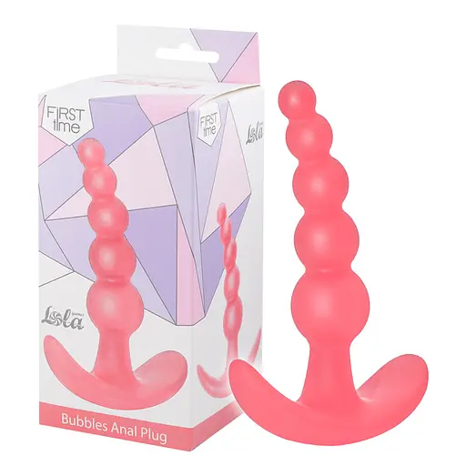 Анальна пробка Lola Games Bubbles 11.5 см (рожевий) - фото 3