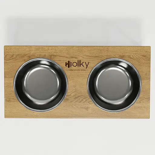 Hollky Base XL20 — миски на підставці для великих собак (2 × 1,8 л) - фото 3