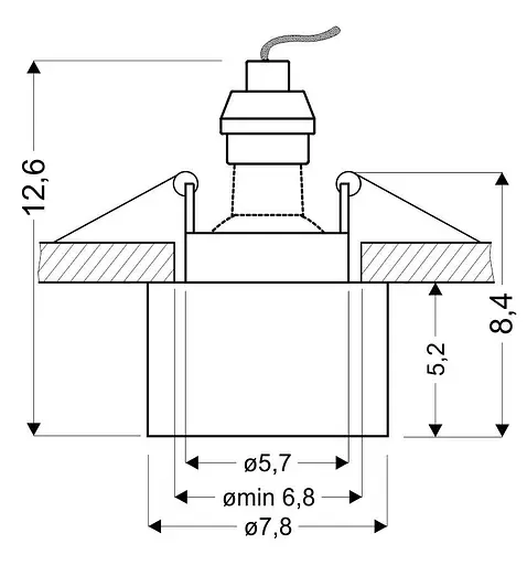 Точковий світильник Candellux 2273679 TUBA - фото 4