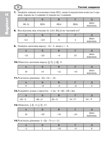 Математика. НМТ. Комплексне видання. Частина І. Алгебра. ЗНО і НМТ. 2026 - фото 14