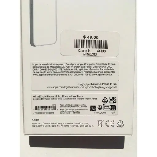 Оригинальный силиконовый чехол Apple Silicone Case MagSafe для iPhone 15 Pro (6.1") Midnight MT1A3ZM/A - фото 4