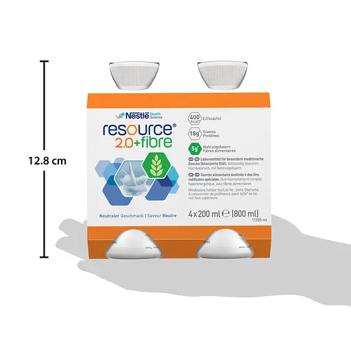 Уцінка. Ентеральне харчування Nestle Health Science Resource 2.0+Fibre із нейтральним смаком 4 шт. х 200 мл - фото 11