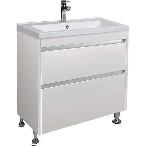 Тумба Мойдодир Prime 80 з умивальником Cosmo 80 підлогова Білий - фото 1