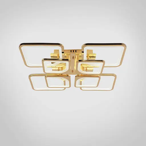 Люстра светодиодная V K39047-4+4 GD с пультом