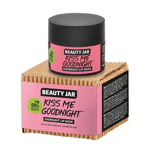 Нічна маска для губ Kiss Me Goodnight Beauty Jar 15 мл - фото 1