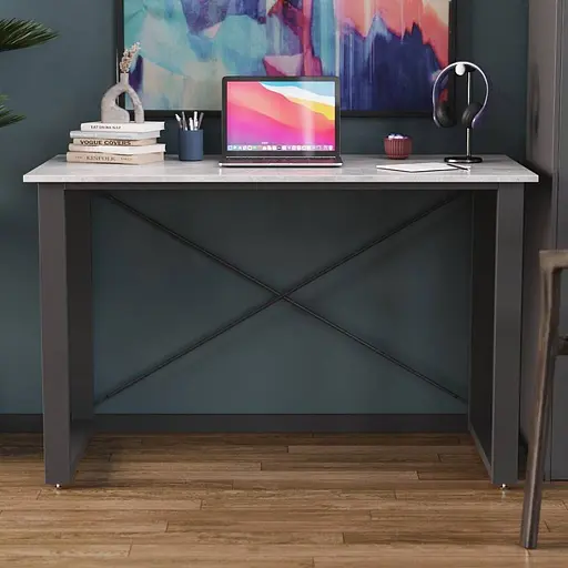 Письменный стол Ferrum-decor Драйв 750x1000x700 Черный металл ДСП Бетон 16 мм (FRD-103156) - фото 5