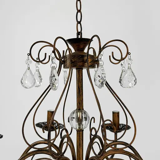 Вишукана люстра-підсвічник на 8 ламп у корпусі Ø 70 см | Арт. 6216/8 | Line F - фото 3