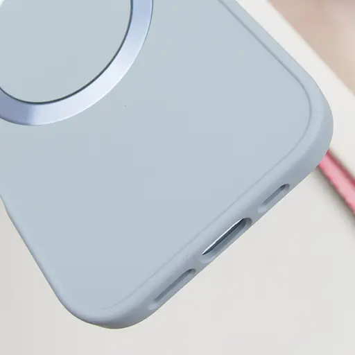 Чохол Epik TPU Bonbon Metal Style with MagSafe для Apple iPhone 16, 6.1 Блакитний/Mist Blue - фото 5