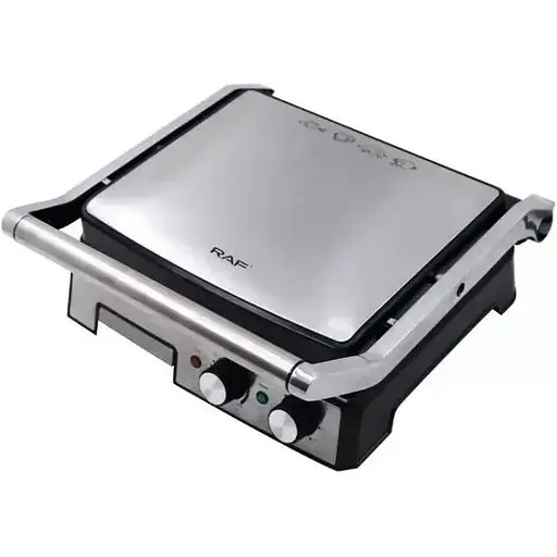 Прижимной контактный гриль RAF R.2681 2800 Вт с регулятором температуры - фото 1