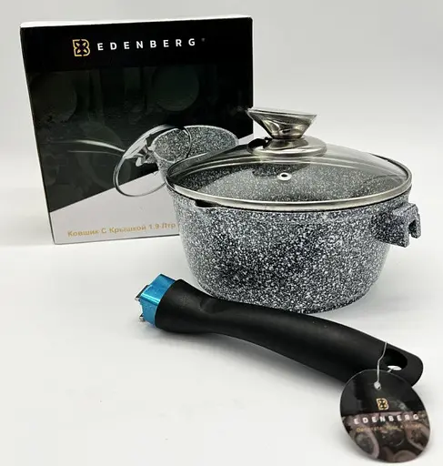Сотейник ковш Edenberg EB-8046 із гранітним покриттям із кришкою 1.9 л - фото 6