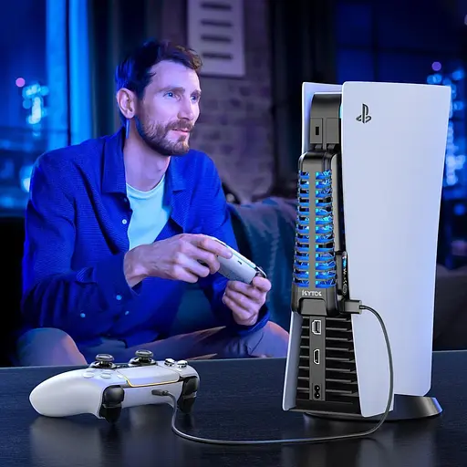 Док-станція з охолодженням KYTOK для PlayStation 5 Ditital, PlayStation 5 Disc, PS5 Б/в - фото 4