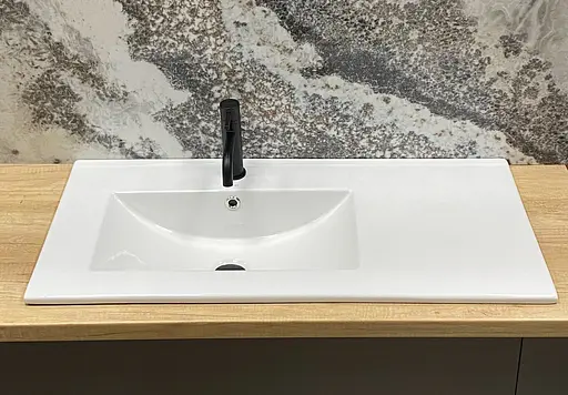 Умивальник VBI Ferrara 90 L white врізний VBI-018048, Білий - фото 2